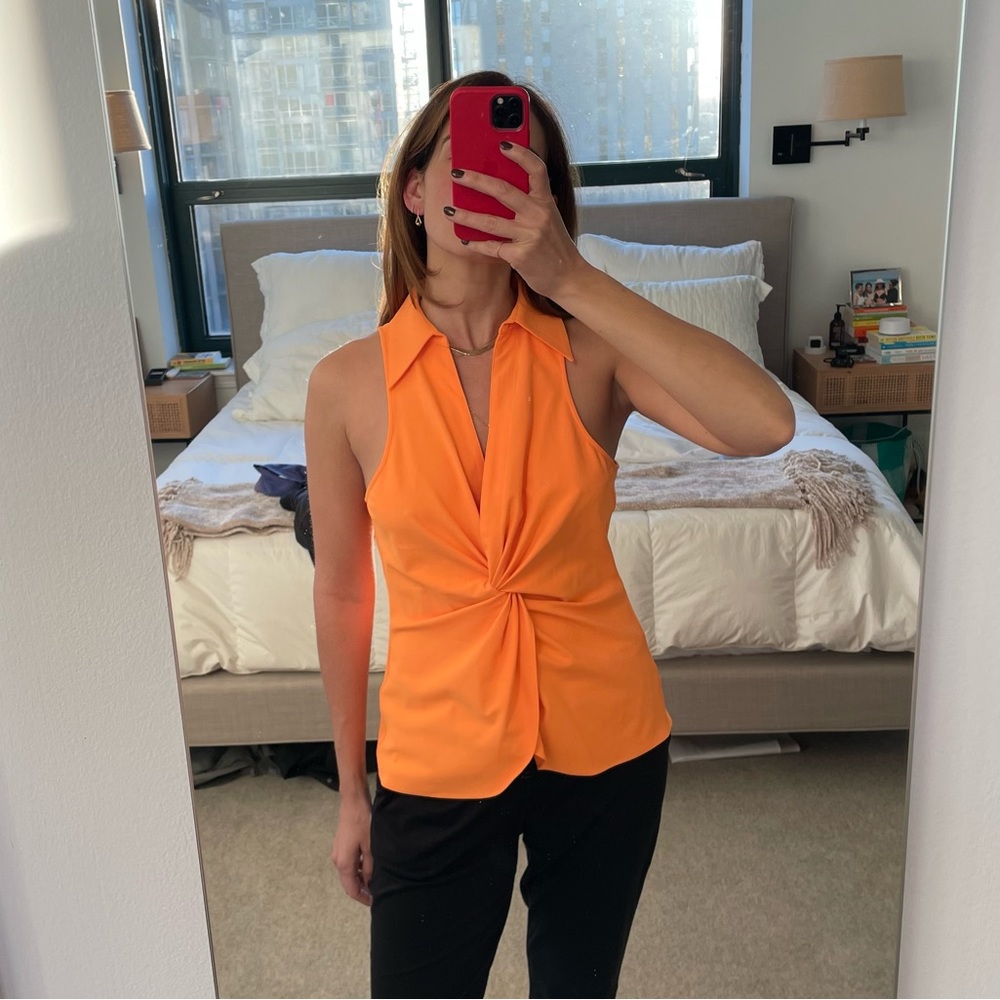 NWT Cinq a Sept Sleeveless Knotted Top